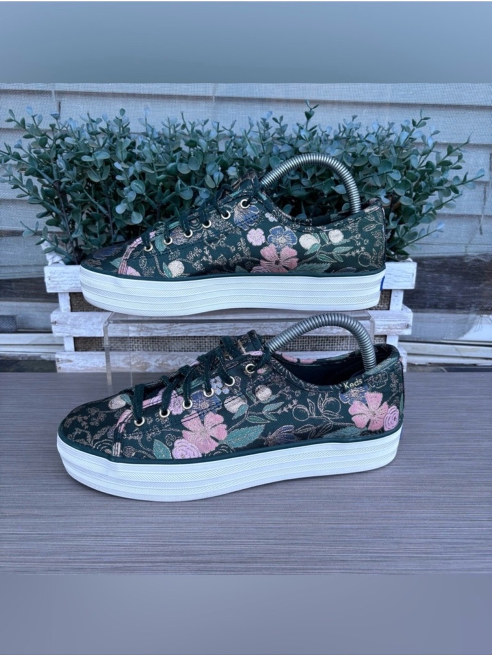 Keds x Rifle Paper Co. Triple Kick Colette platform sneakers